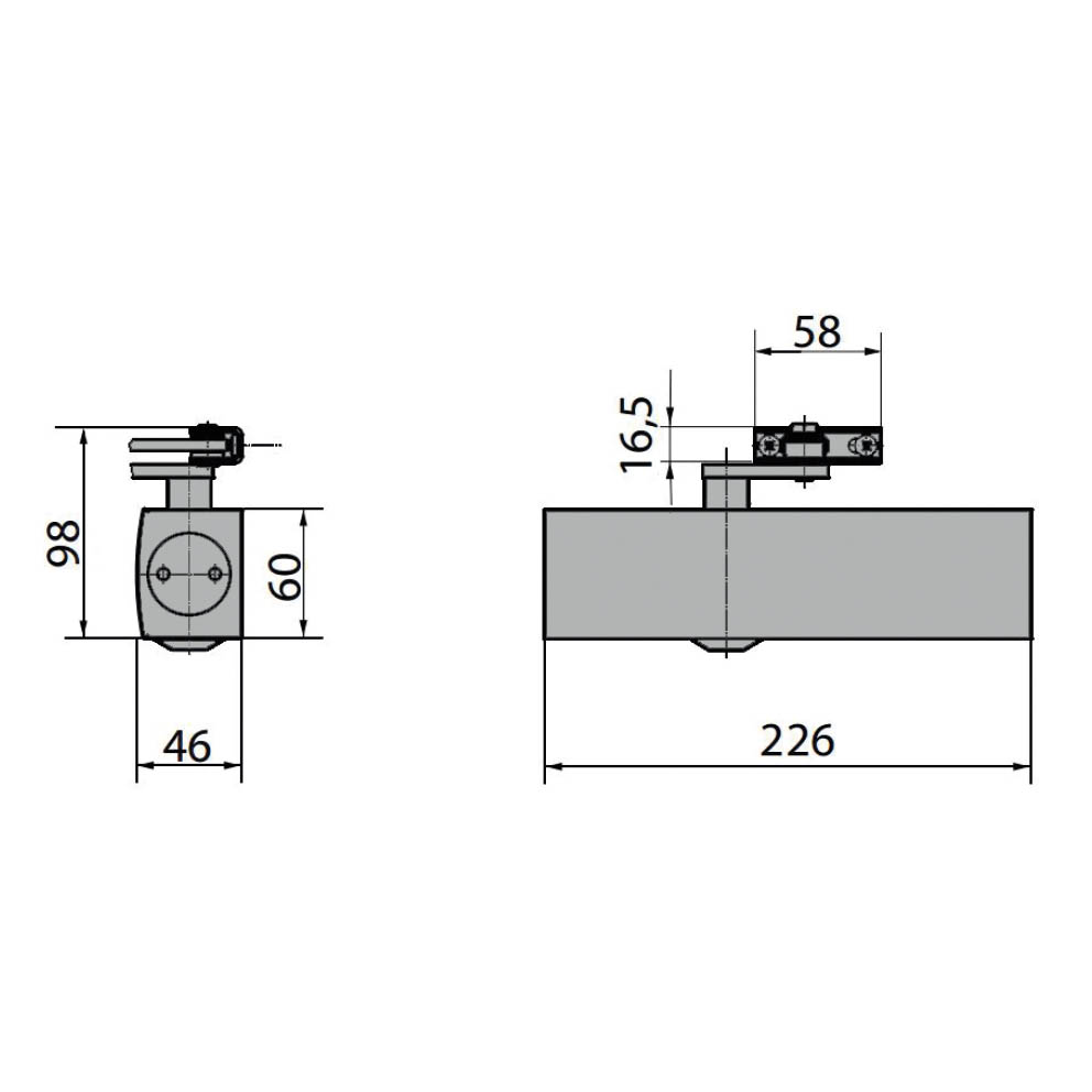 GEZE Türschließer TS 2000 V - silber - schloss-shop.de