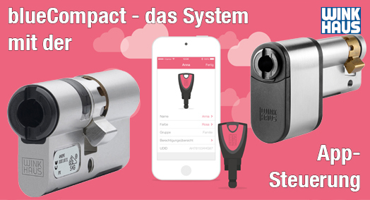 Winkhaus blueConcept - Schliesszylinder per Smartphone steuern