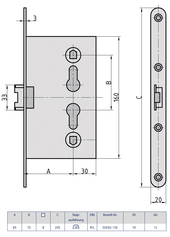 Turschloss Din Links Oder Rechts - minimalistisches Interieur