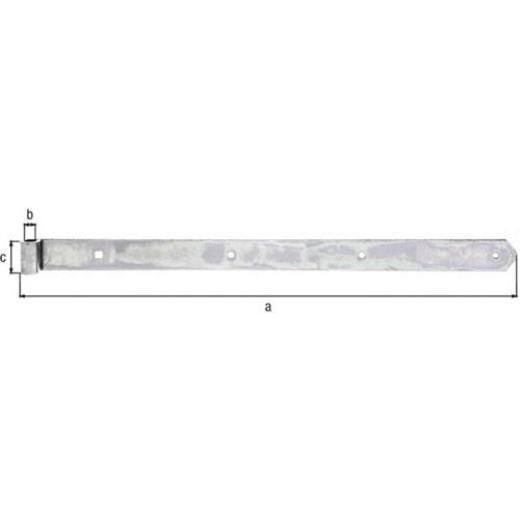 Ladenband L.600x13x40mm S.5mm STA galv.verz.d.pass.D.13mm rd GAH