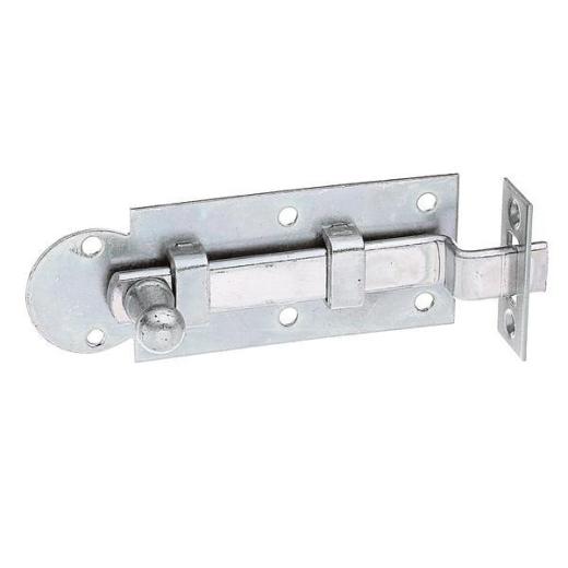 Fensterriegel L.80mm B.30mm Form gekr.STA galv.verz.d.pass.Ausschub 12mm GAH | 10 Stück
