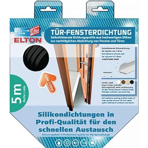 ELLEN - Türanschlagdg.1024T L.6m B.7mm selbstkl.Silik.talkum weiß
