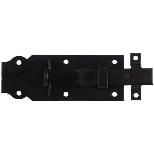 Schlossriegel L.120mm B.44mm ger.STA verzinkt,schwarz ku.-besch.GAH | 10 Stück