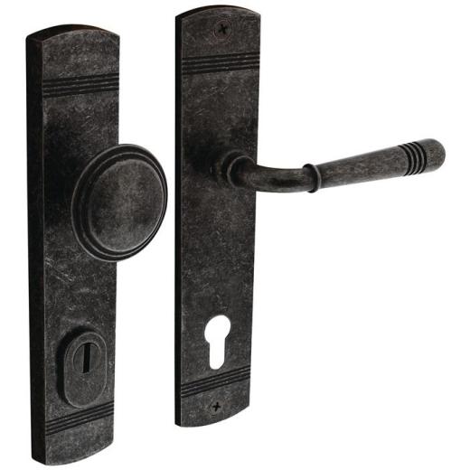Schutzgarnitur Helena Stahl/Zamak altgrau 92mm 38-84mm INTERSTEEL