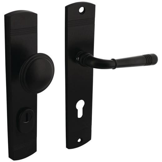 Schutzgarnitur Helena Stahl/Zamak schwarz 72mm 38-84mm INTERSTEEL