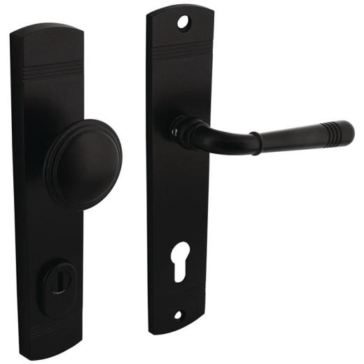 Schutzgarnitur Helena Stahl/Zamak schwarz 92mm 38-84mm INTERSTEEL