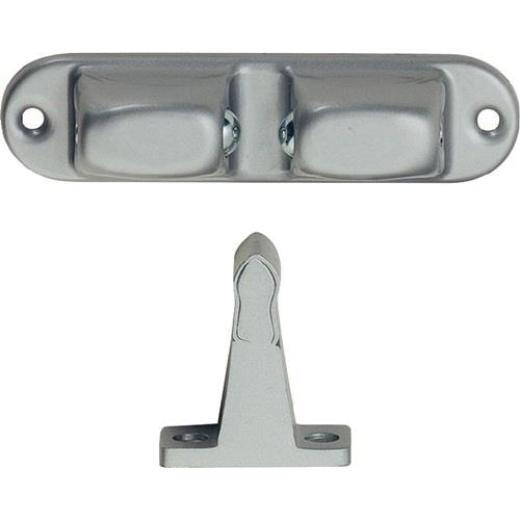 KWS - Türfeststeller 1055.02 Aluminium/Stahl silberf.lack.Wm.