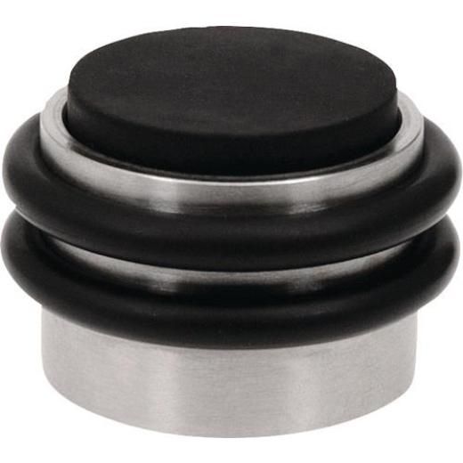 KWS - Bodentürpuffer 2053.31 D.42mm H.28mm Alu.silberf.elox.Dübelmontage