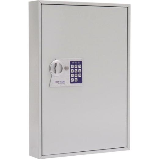 Schlüsselschrank S 50 H550xB380xT80mm 1-türig o.Anz.Hak.50 ROTTNER