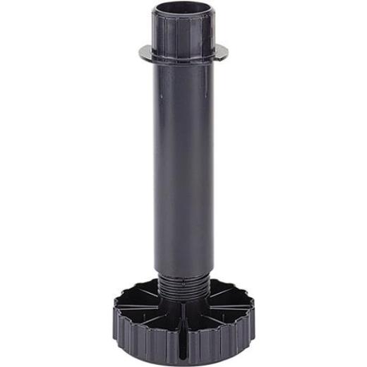Sockelverstellfuß Korrekt Ku.schwarz 50mm Bereich -6/+30mm HETTICH | 10 Stück