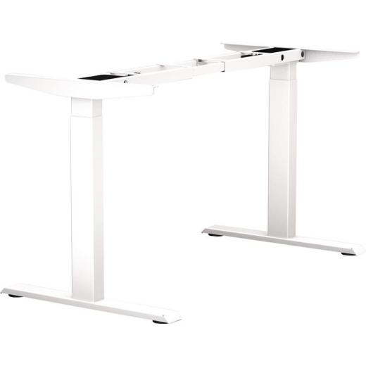 Steh-Sitz Tischgestell E-MORE 2M2S weiß RAL 9010 H.700-1200mm BMB