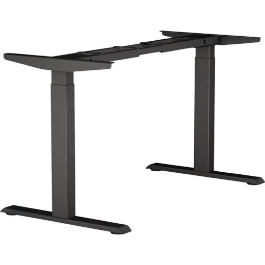 Steh-Sitz Tischgestell E-MORE 2M2S schwarz RAL 9017 H.700-1200mm BMB