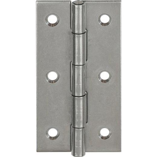 Scharnier H.80mm B.41mm S.1,5mm VA gerollt,schmal VORMANN | 10 Stück