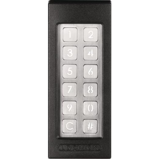 Zugangs-Tastatur Slimstone-2- Codetast.Schutzklasse IP65 schwarz/silber Bel.Ja