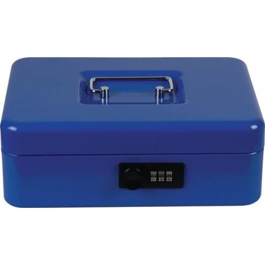 BURG-WÄCHTER - Geldkassette MONEY H90xB250xT180mm Gewicht 1,31kg Zahlenschloss blau