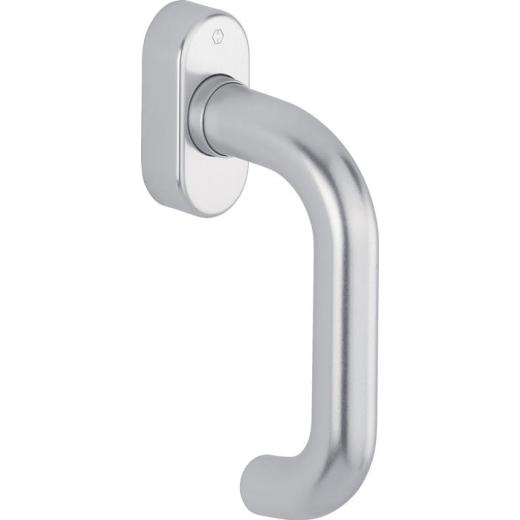 Fenstergriff Paris 038/UD9056 Alu.32-42mm F1-2-S/silberfarben ma SecuSan® HOPPE