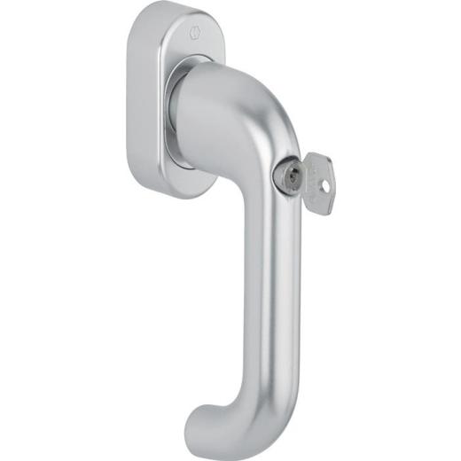 Fenstergriff Paris 038S/UD9056 Alu.F1/naturfarbig SecuSan® 32-42mm HOPPE