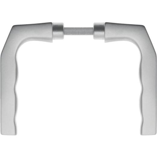 edi - Türdrückerpaar 125Z Alu.F1 o.Rosetten 4-KT.8 mm