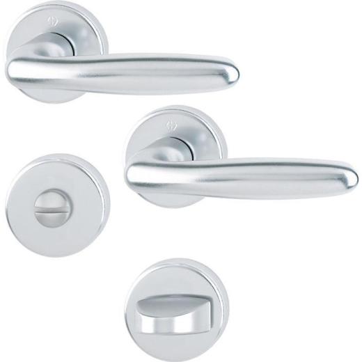 Hoppe Rosettengarnitur Verona | Aluminium (F1) WC