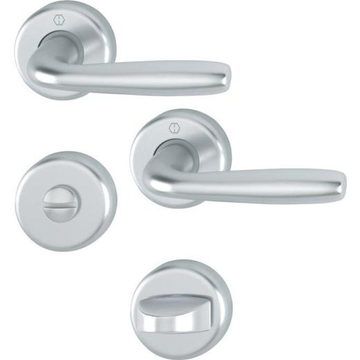 Hoppe Rosettengarnitur Maribor Aluminium (F1) WC