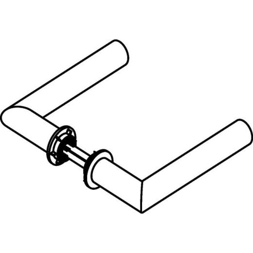 HEWI Türdrückerpaar 162PBM06.230 Kunststoff 90m-90m m.Mini-Drückerrosette