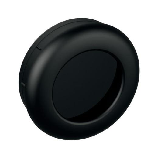 HEWI Schiebetürmuschel 538.60MLB PA 90 tiefschwarz ma rund TS ab 22 mm f.HLT