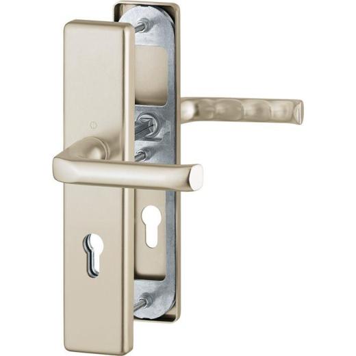 Hoppe Schutzgarnitur London Aluminium (F2/neusilberfarbig) PZ