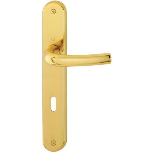 Hoppe Langschildgarnitur Tôkyô Messing poliert (F71) BB