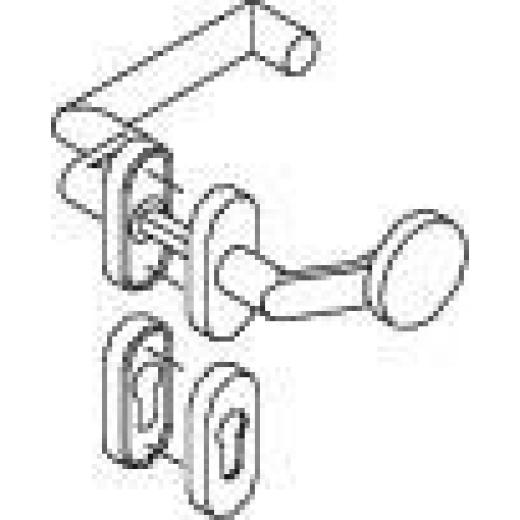 HEWI Profiltürgarnitur 162XAH03.646 VA PZ-PZ TS 38,1-48 mm