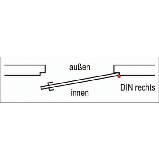 SIMONSWERK - Objektband VARIANT VN 8938/160 U VA ma geb.160kg 22,5mm DIN R gef.Tür | 2 Stück