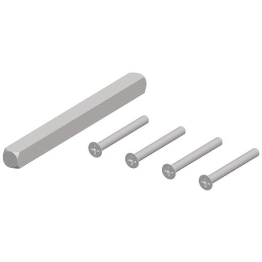 Bef-set.NW-400-40 3xM4 m.Gewindehülsen,2x Bohrschrauben 4-KT.8mm TECWERK