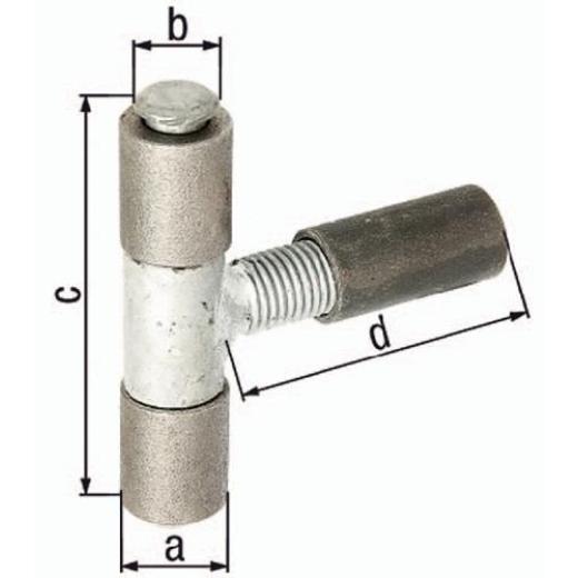Anschweißband 27x15x90x92mm STA roh GAH