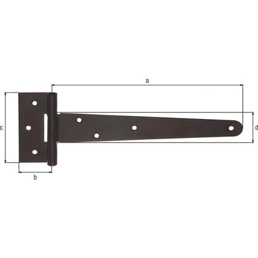 Kreuzgehänge L.248x40xB.90x46xStärke 1,8mm STA katapor. aufgetr. schw. Tauchlack | 10 Stück
