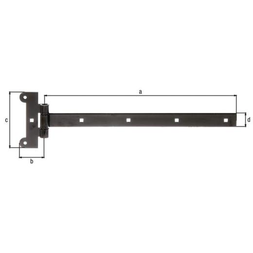Kreuzgehänge L.391x45xB.115x30xStärke 4mm STA katapor. aufgetr. schw. Tauchlack | 10 Stück