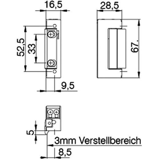 DENI - Elektrotüröffner 20141 6-12 V AC/DC DIN L/R