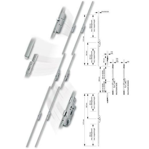 FUHR - Anschlussstulp Multisafe MA U-St.24mm L.1177mm Fuhr Silver