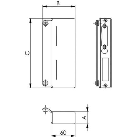 AMF - Gegenkasten 146ET-40 STA ktg 40mm