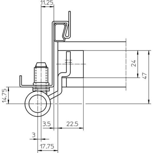 SIMONSWERK - Objektband VARIANT VN 3747/160 Compact VA ma geb.160kg 24mm DIN L/R | 2 Stück