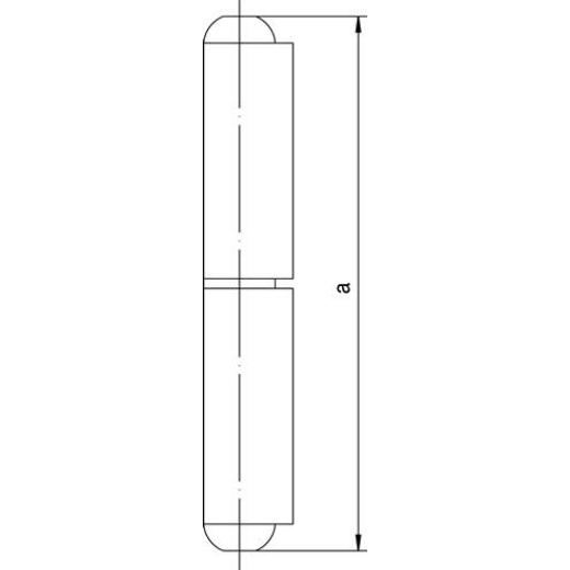 Profilrolle KO 40 Band-L.140mm STA blk Stift-D.12mm SIMONSWERK