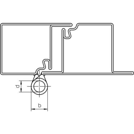 Profilrolle KO 40 Band-L.60mm STA blk Stift-D.6mm SIMONSWERK