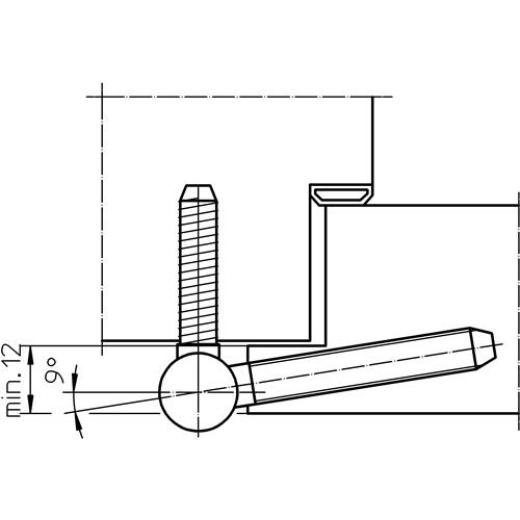 SIMONSWERK - Einbohrband BAKA B 1-15 2-tlg.topzink 40kg DIN L/R HLT