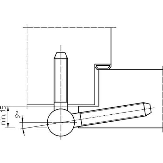 SIMONSWERK - Einbohrband BAKA C 1-20 WF 3-tlg.vern.100kg DIN L/R HLT | 10 Stück