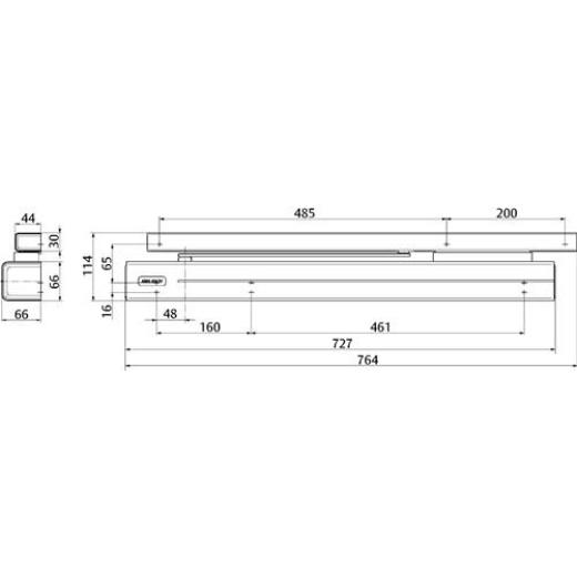 Assa Abloy - Sicherh.-Gleits.-TS DC700G-FT-BGS Normalmont.BG EN 3-6 silber EN 3-6