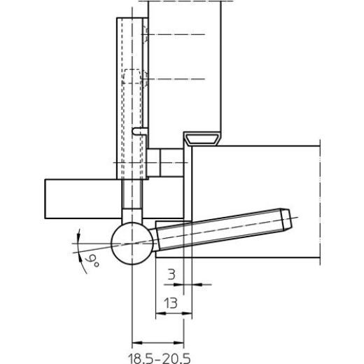 SIMONSWERK - Flügelteil V 0026 WF 3-tlg.STA vern.| 20 Stück