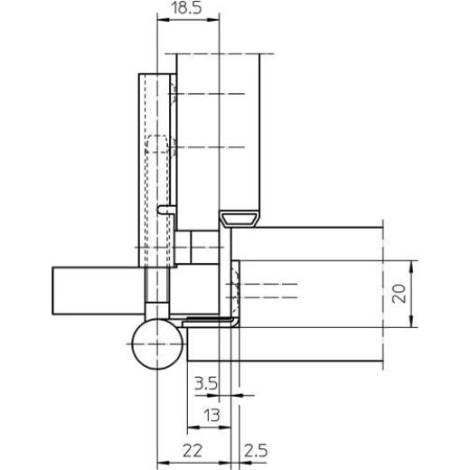 SIMONSWERK - Flügelteil V 0037 WF 3-tlg.STA vern.