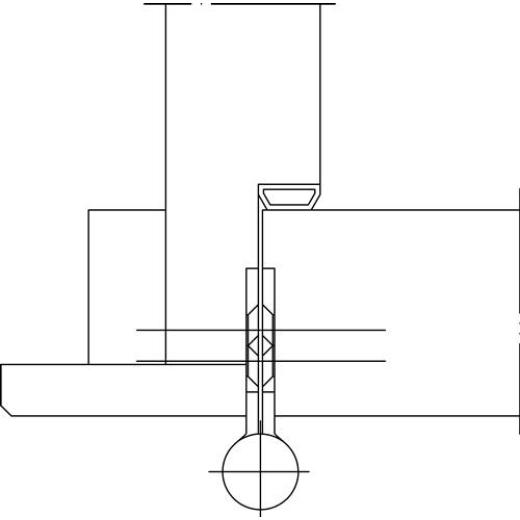 SIMONSWERK - Türband Q1 STA verz.ungefälzte Holzflügel Rollenlänge 140mm DIN li.