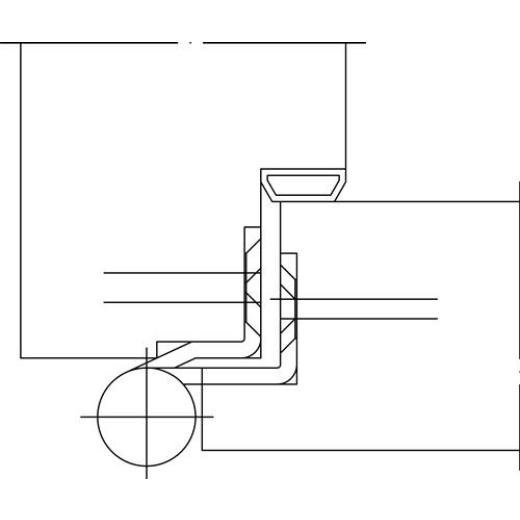 SIMONSWERK - Türband QF1 STA verz.gefälzte Holzflügel Rollenlänge 140mm DIN li.| 10 Stück