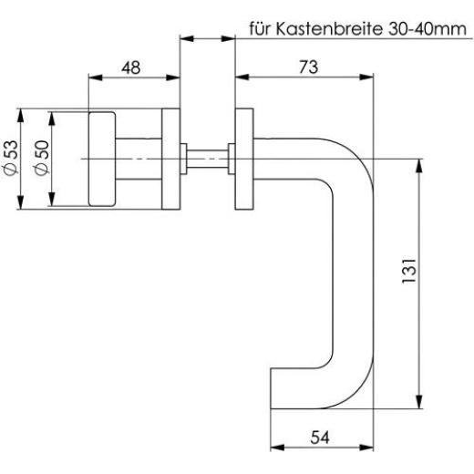 AMF - Wechselgrt.VA D/K o.Zylinderrosette o.DIN L/R