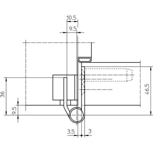 SIMONSWERK - Objektband VARIANT VX 7729/160 Planum STA ma verchr.160kg 15mm DIN L/R | 2 Stück