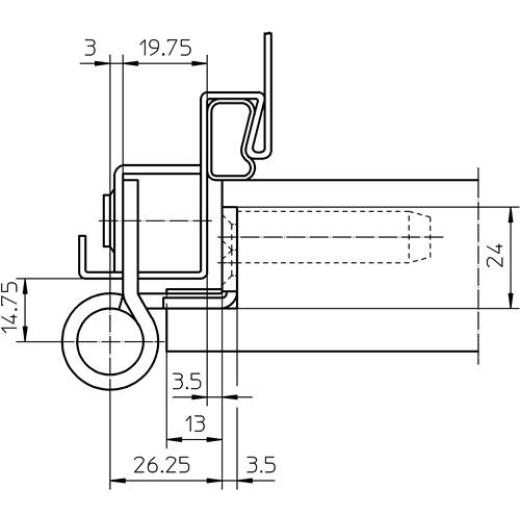 SIMONSWERK - Objektband VARIANT VN 8938/160 U VA ma geb.160kg 22,5mm DIN R gef.Tür | 2 Stück